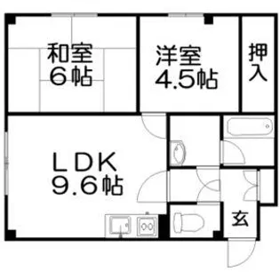 クラウディア厚別A【302号室】の間取り