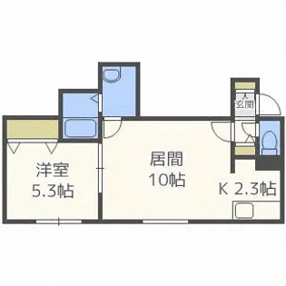 モンターニュ【203号室】の間取り