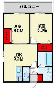 LEONE黒崎南【1階】の間取り