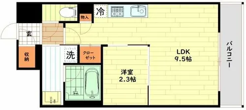 J.GRAN Court京町堀【8階】の間取り
