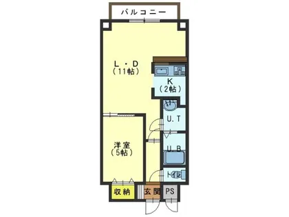 ロクゴーリーブル大森公園【202号室】の間取り