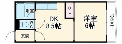 メゾンアマデウス【2階】の間取り
