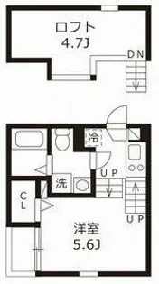 ハーモニーテラス志賀町Ⅵ【2階】の間取り