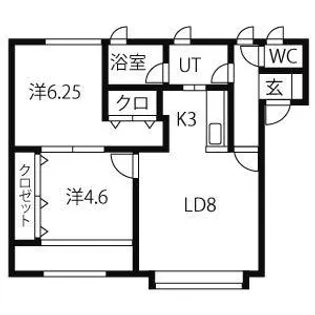 KMG【201号室】の間取り