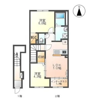 シェトワ【2階】の間取り