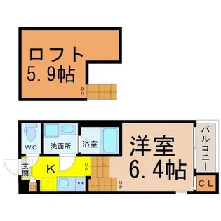 アルバ上小田井【2階】の間取り
