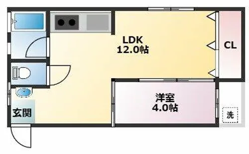 クリーンハイツ大原【301号室】の間取り