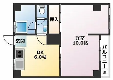 クリーンハイツ大原【302号室】の間取り