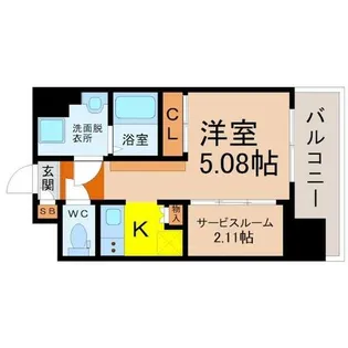 エステシア上前津【11階】の間取り