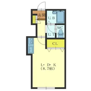 CAME COURT【102号室】の間取り