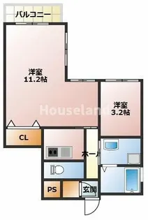 タージュ中之島【3階】の間取り
