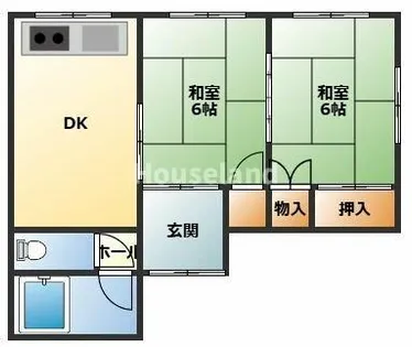 和歌山県和歌山市中島【一戸建】の間取り