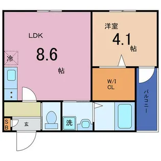 ヴァルトガッセ森小路(旧F asecia Gracile【3階】の間取り