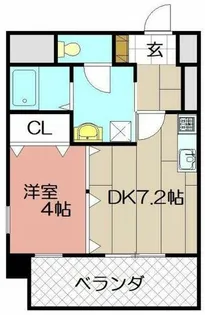 レクオス朋【3階】の間取り