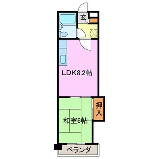 ルミネ原【5階】の間取り