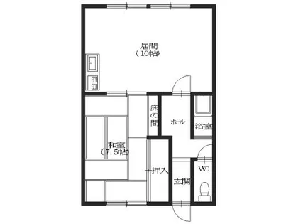 ミナミハイツ【8号室】の間取り