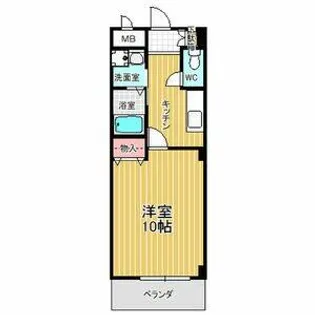 本州ビルⅢ【2階】の間取り