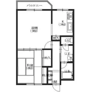 ヴィザージュ堀川【201号室】の間取り