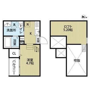 Solea【103号室】の間取り