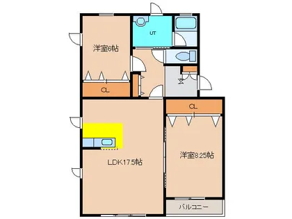 セピア七重浜【305号室】の間取り