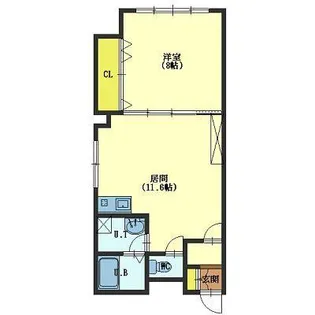 ルミエール美原【403号室】の間取り