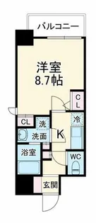 プランドール北浜【2階】の間取り