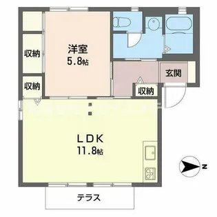 加東市梶原(ラ・クレールA)【101号室】の間取り