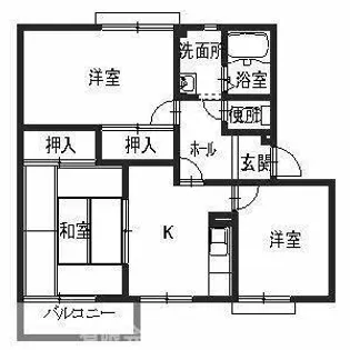 ハイツ和光B【2階】の間取り
