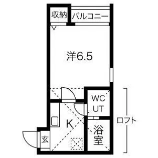 NST上小田井【203号室】の間取り