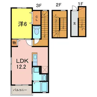 glanz Y.S【305号室】の間取り