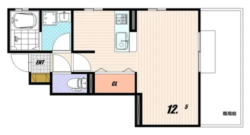 カーサ・デ・ヴェルデ【1階】の間取り