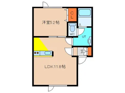 ノーザンハット【202号室】の間取り