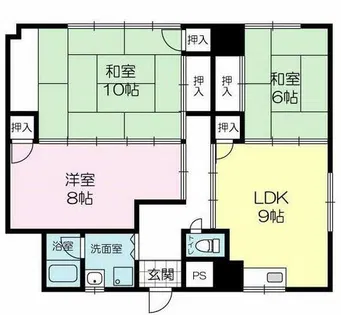 ラフェスタ加西【9階】の間取り