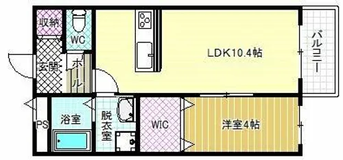 グレイス高見の里杉井【2階】の間取り