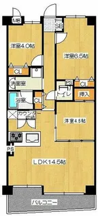 エグゼK&KⅠ【402号室】の間取り