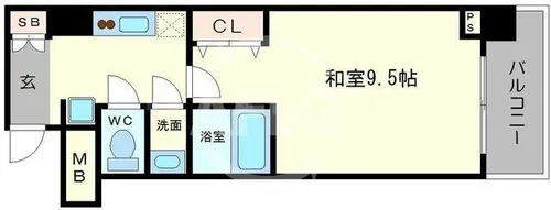 コンフォリア心斎橋EAST【15階】の間取り