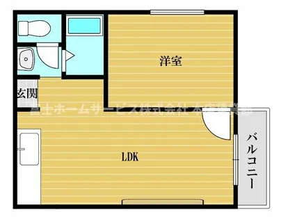 ラパンジール住吉大社【2階】の間取り