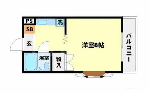 プラザカワバタ【4階】の間取り