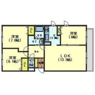 オーエスヒルズ湯川【105号室】の間取り