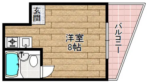 アンフィニィ富田【201号室】の間取り