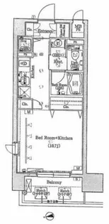ディアグランデ難波東【8階】の間取り