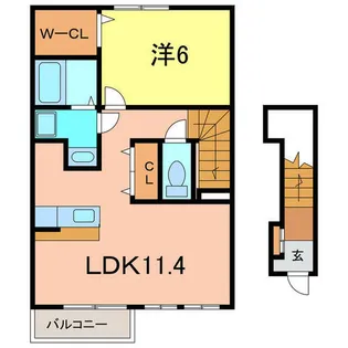 シリウス相生【2階】の間取り