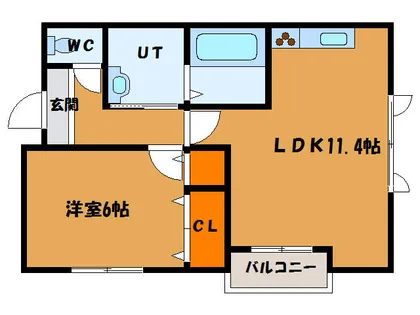 ハイツあかり【103号室】の間取り