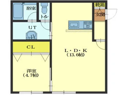 ブランルーチェK【2階】の間取り