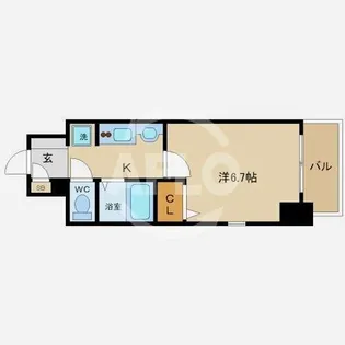 1Kの間取り画像