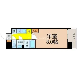 エスリード栄イーストスクエア【6階】の間取り