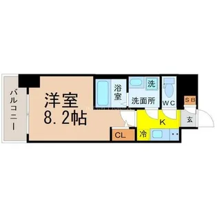 エスリード新栄プライム【10階】の間取り