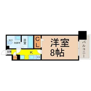 プレサンスmiu新栄(プレサンスミュー新栄)【8階】の間取り