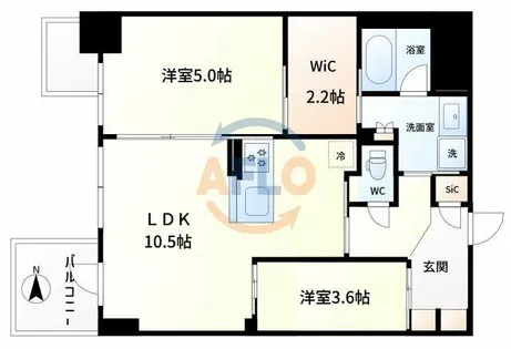 S-RESIDENCE福島diverse【2階】の間取り