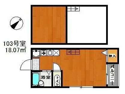 コーポみつばち【1階】の間取り